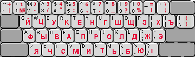 Russian Typewriter layout